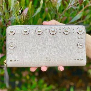 Kate Spade Neda Larchmont Avenue Studded Wallet